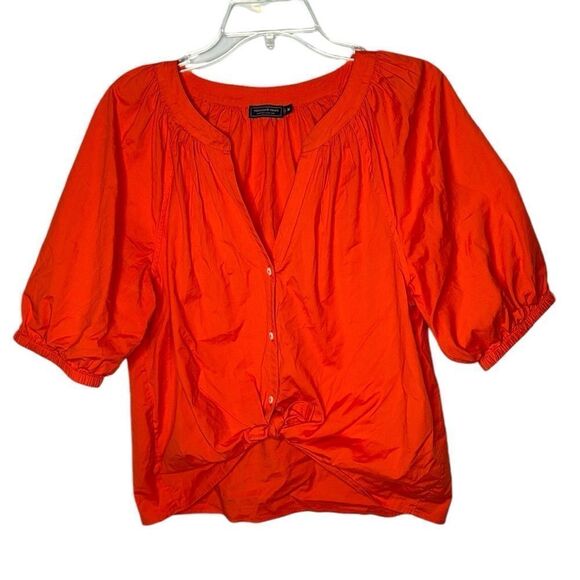 Vineyard Vines Poplin Short Sleeve Blouse. Size Medium. - Picture 1 of 10